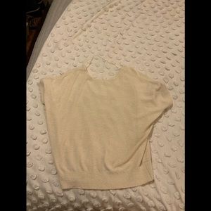 Anthro off-white knit sweater